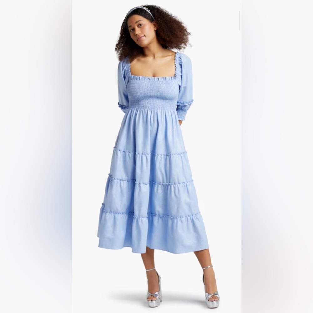 Hill House Nesli Nap Dress - Blue Sparkle